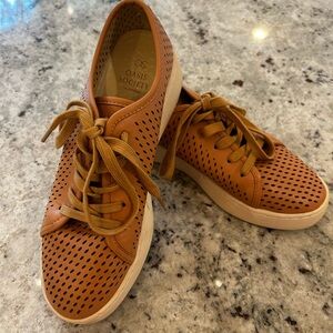 Perfect for Fall - Oasis Society Tan Perforated Loafers Offers Accepted